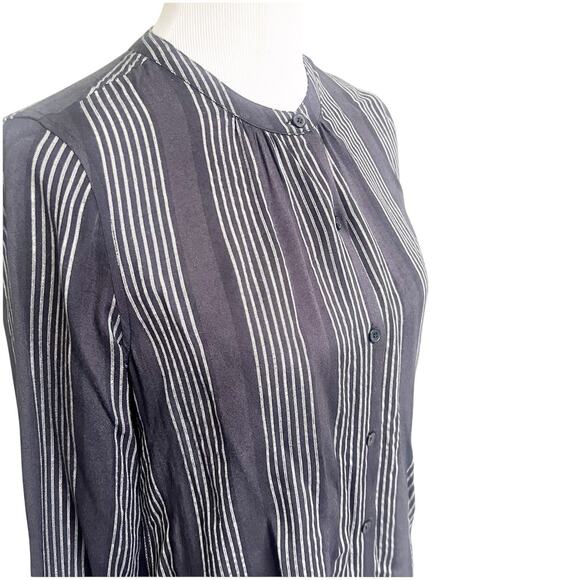 Rails Elouise Segrada Stripe Button Down Blouse Black White Size Small NWT - Picture 5 of 11